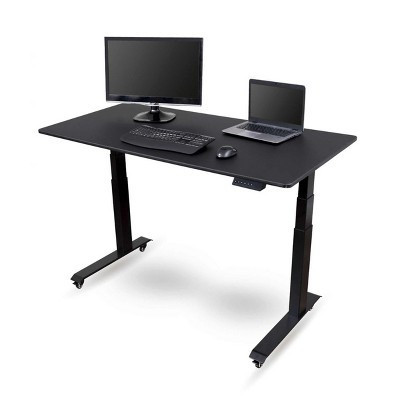 Stand Up Desk Store Electric Adjustable Height Standing Desk with Programmable Memory (Black Frame/Black Matte Top, 60" Wide) | Target