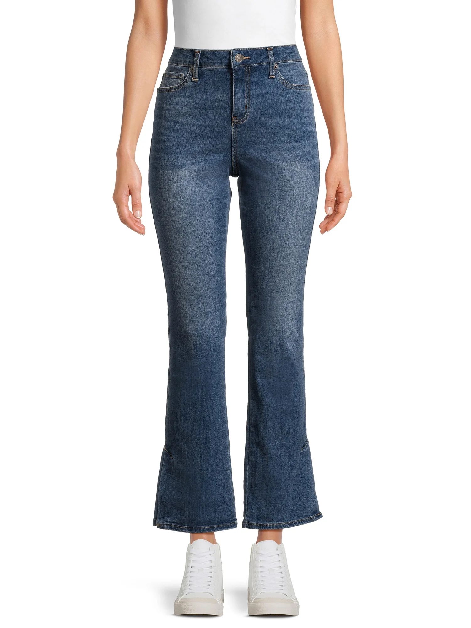 Time and Tru Women's Mid Rise Bootcut Jeans, 31" Inseam, sizes 2-20 | Walmart (US)