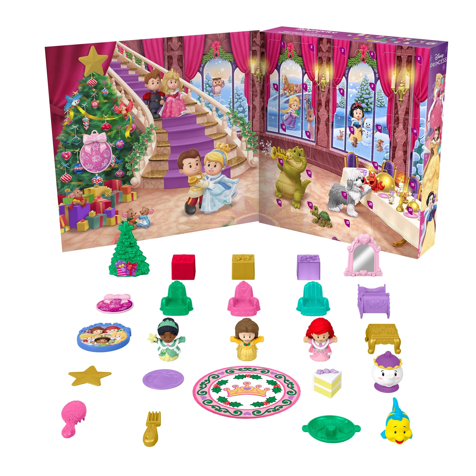 Fisher-Price Little People Disney Princess Advent Calendar for Toddlers & Kids, 24 Toys | Walmart (US)