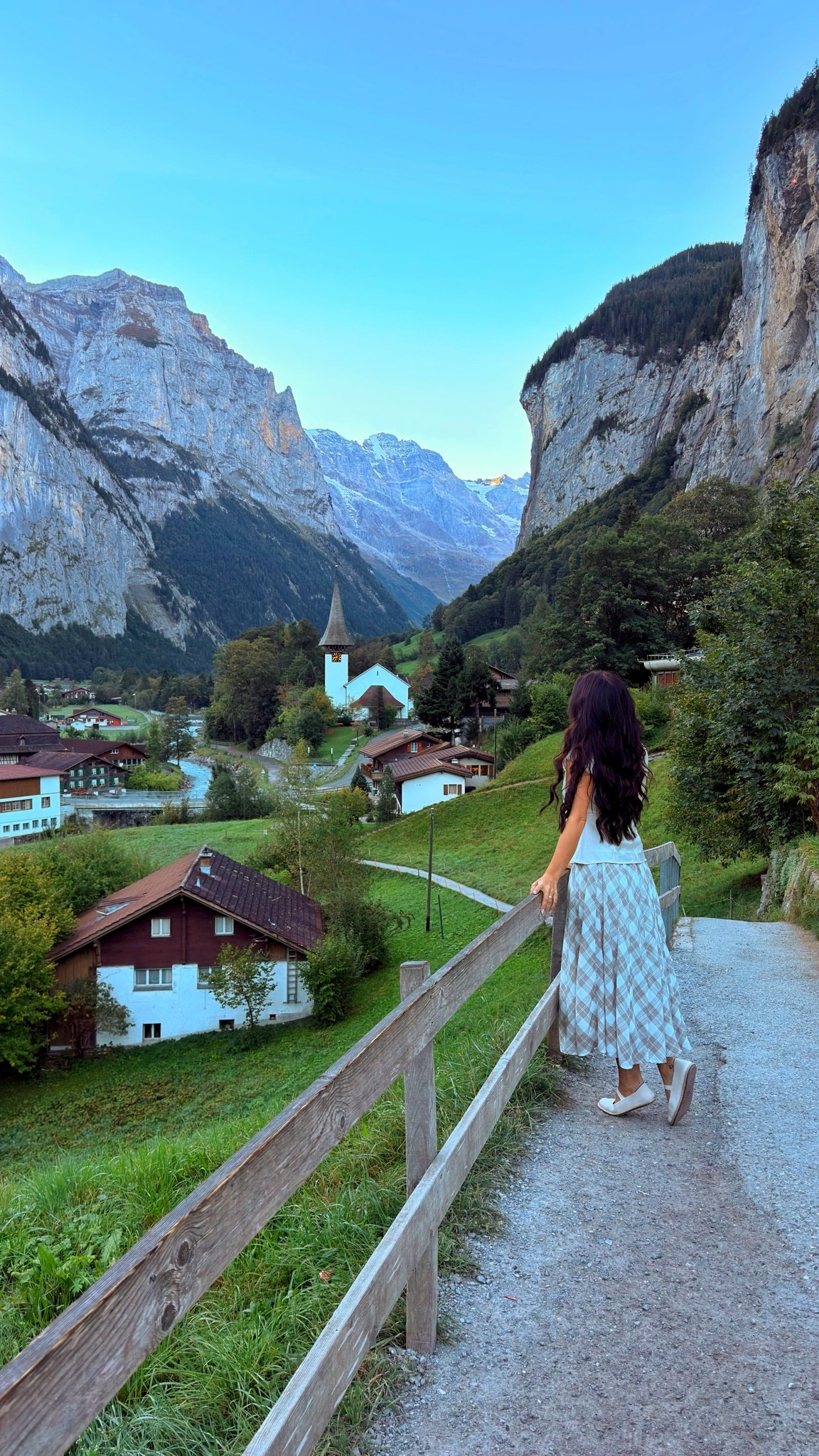 Switzerland OOTD 🇨🇭 wearing a medium in the top and XS in the skirt. With wearing it high waisted it was loose so I had to size down from my usual medium.

#LTKootd #LTKTravel