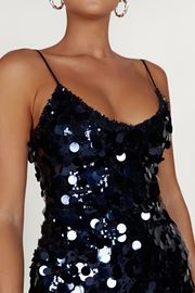 Romilly Sequin Mini Dress - Midnight Navy | Meshki (APAC)