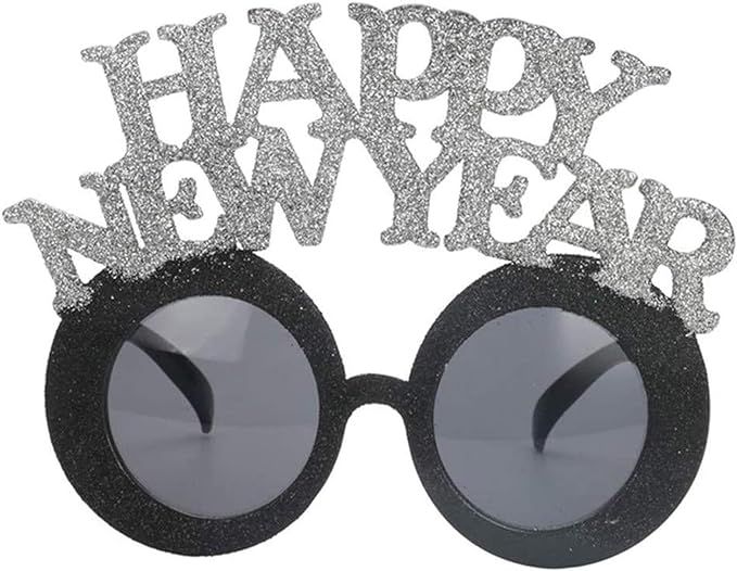 Soochat Happy New Year Eyeglasses New Year Sunglasses Photo Booth Props Eyeglasses for 2023 New Y... | Amazon (US)