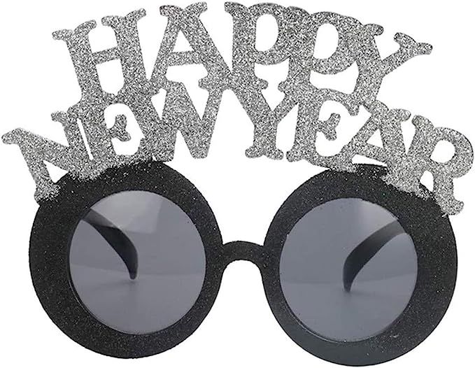 Soochat Happy New Year Eyeglasses New Year Sunglasses Photo Booth Props Eyeglasses for 2023 New Y... | Amazon (US)