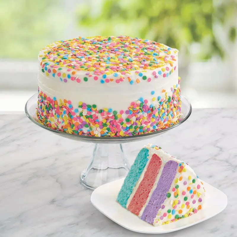 Savannah's Candy Kitchen - Confetti Rainbow Cake | Goldbelly
