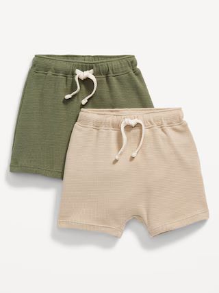 Unisex Thermal-Knit Pull-On Shorts 2-Pack for Baby | Old Navy (US)