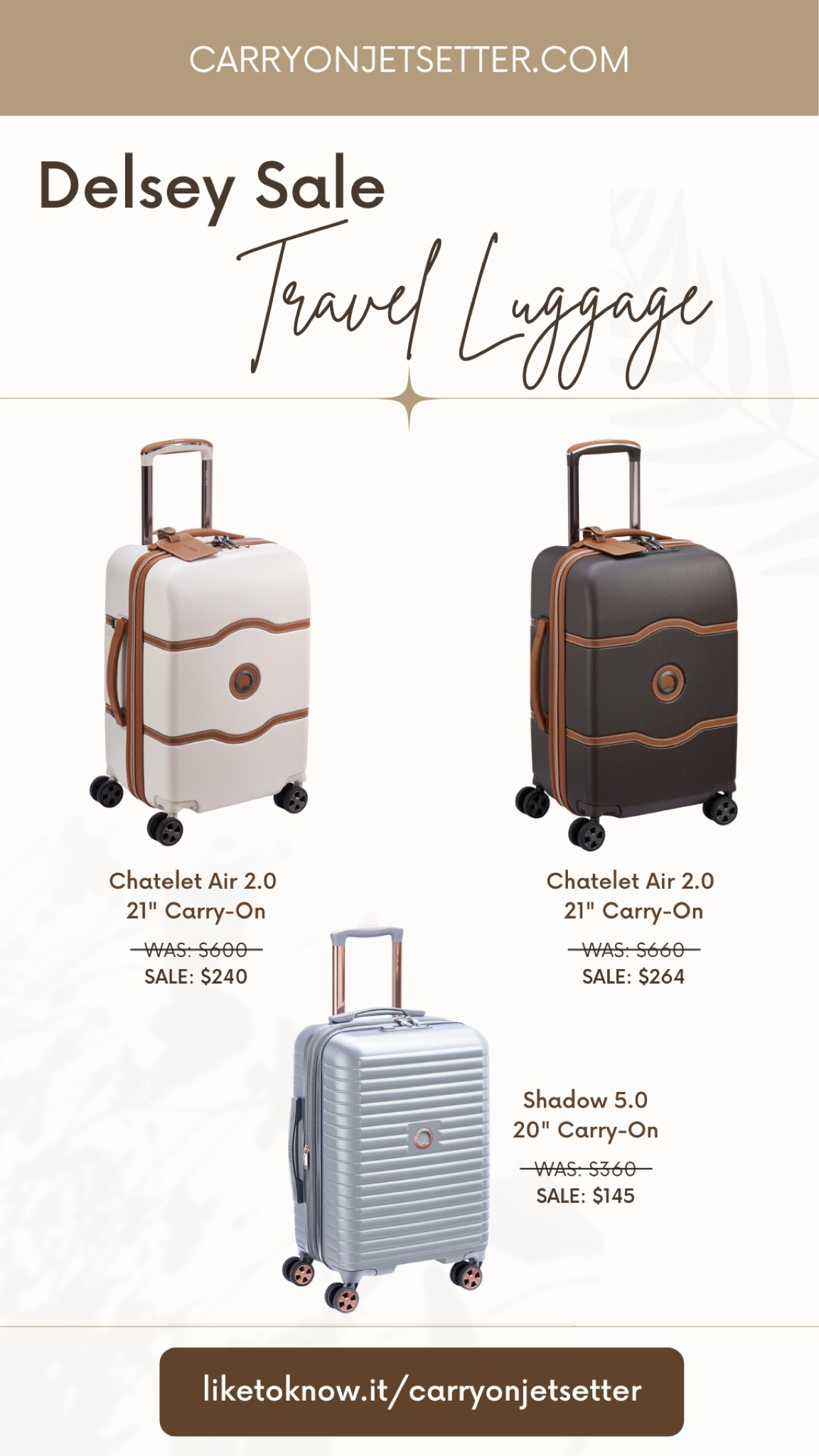 Durable and beautiful luggage on sale!!

#delsey #delseyparis #luggage #carryon

#LTKGiftGuide #LTKCyberweek #LTKtravel