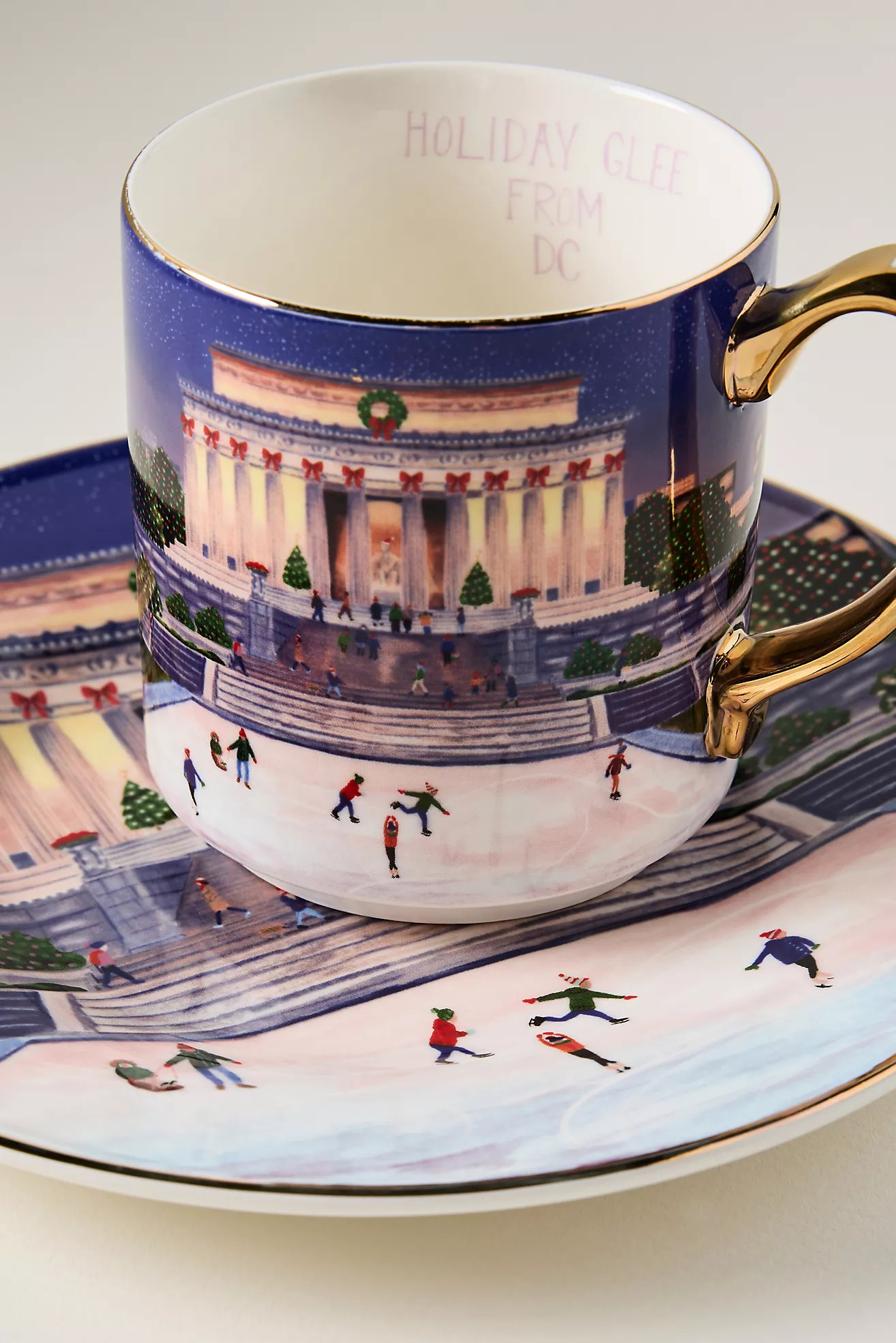 Holiday in the City Stoneware Mug | Anthropologie (US)