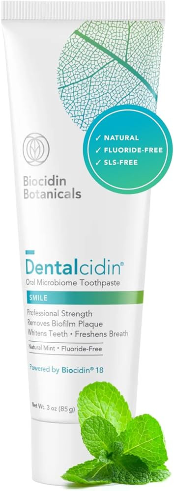 Biocidin Dentalcidin Fluoride Free Teeth Whitening Toothpaste for Adults - Plant-Based Toothpaste... | Amazon (US)
