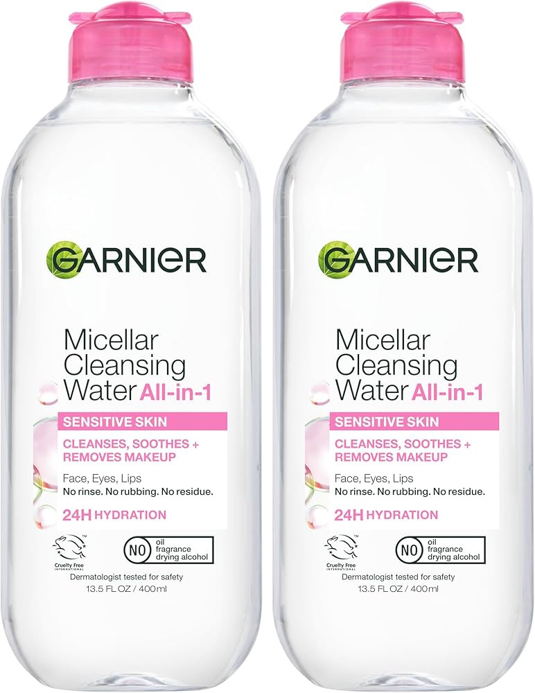 Garnier Micellar Water, Hydrating Facial Cleanser & Makeup Remover, Suitable for Sensitive Skin, ... | Amazon (US)