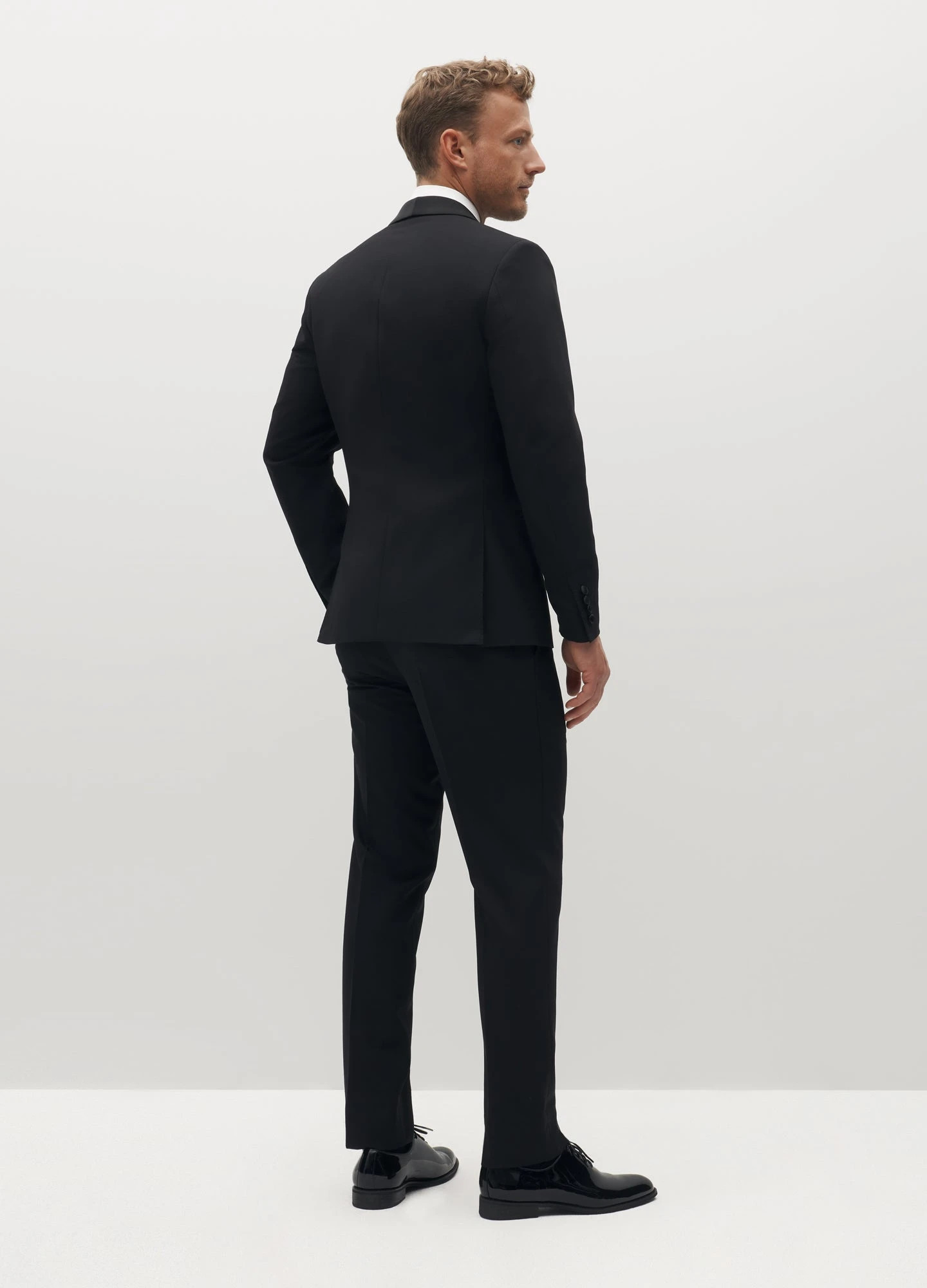 Men's Shawl Lapel Black Tuxedo | SuitShop