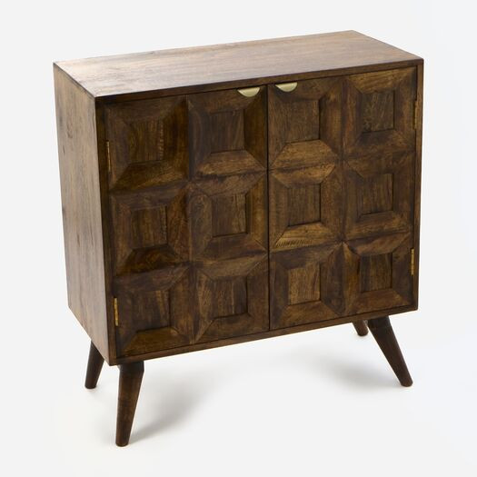 Wooden Two Door Cabinet 85x75cm | TK Maxx