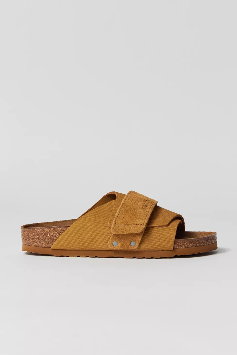 Birkenstock Kyoto Suede Embossed Corduroy Slide Sandal | Urban Outfitters (US and RoW)