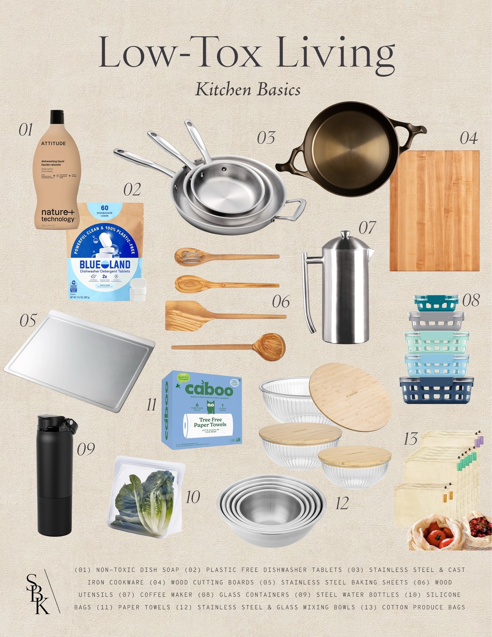 Low-tox Living: kitchen basics 👩🏻‍🍳 One swap at a time for a healthier cooking space!

Home
Food
Wellness

#LTKHome #LTKfoodie #LTKselfcare