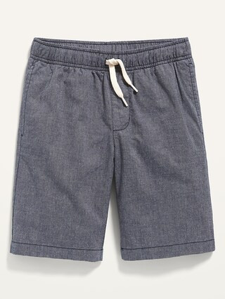 Textured Canvas Non-Stretch Jogger Shorts for Boys | Old Navy (US)