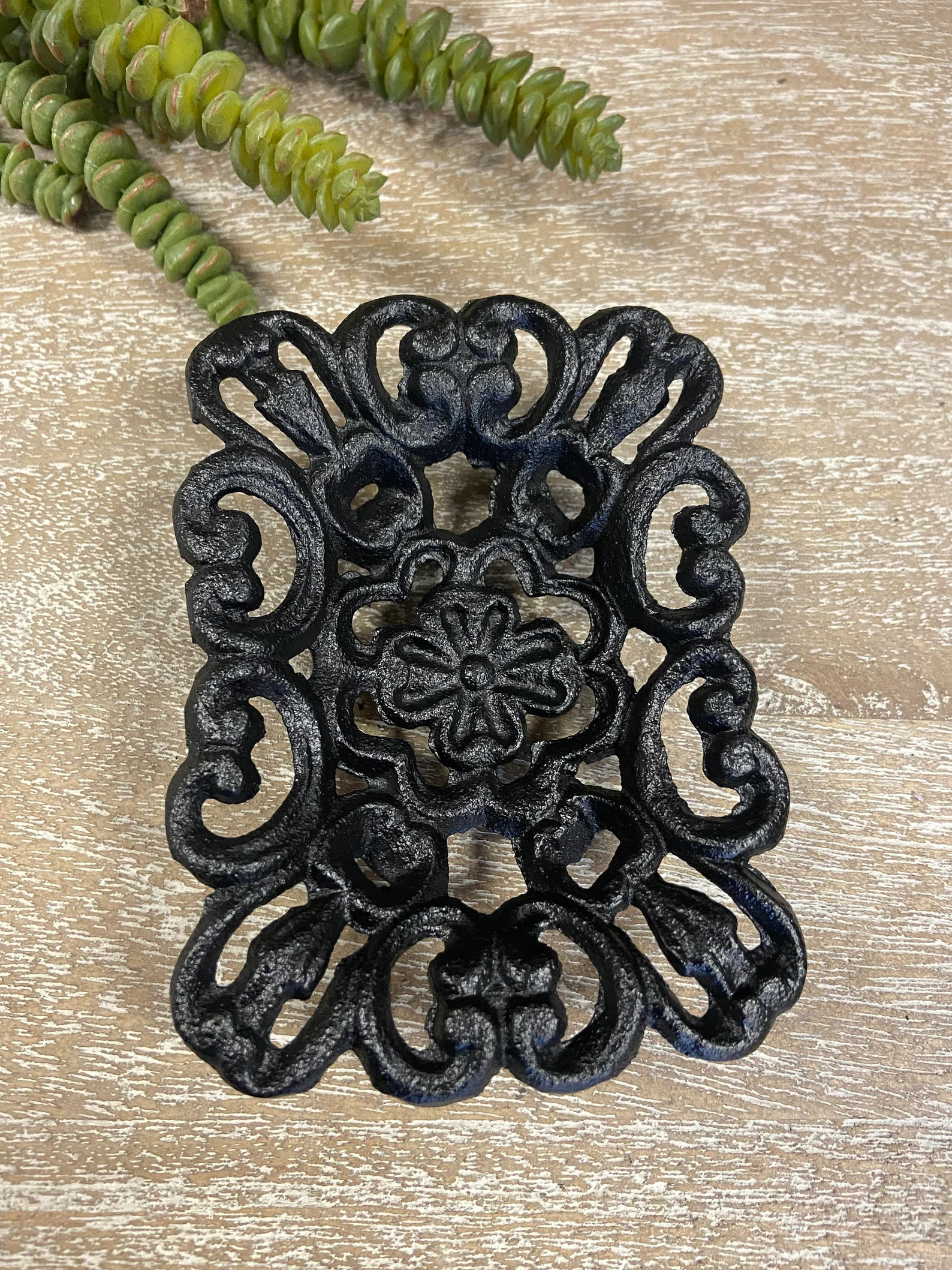 Solid Cast Iron Clover Soap Dish Finished in the Black Gunmetal Finish - Etsy | Etsy (US)