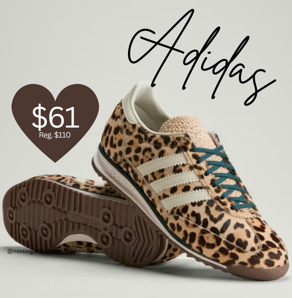 😍Cheetah print ADIDAS sneakers…WOW!! I mean how stinkin’ cute are these!? 🖤On s@le with an additional 30% off at checkout. Use C0DE-SCORE and log in for free shipping.

#LTKActive #LTKSaleAlert #LTKWorkwear