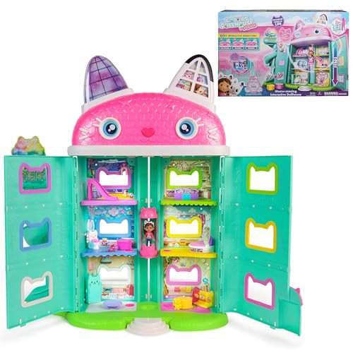 Gabby's Dollhouse: The Movie, Meow-Mazing Interactive Dollhouse, 7 Rooms, LCD Screen Eyes, Figures, Sound FX, Kids Toys for Girls & Boys Ages 3 and Up | Amazon (US)