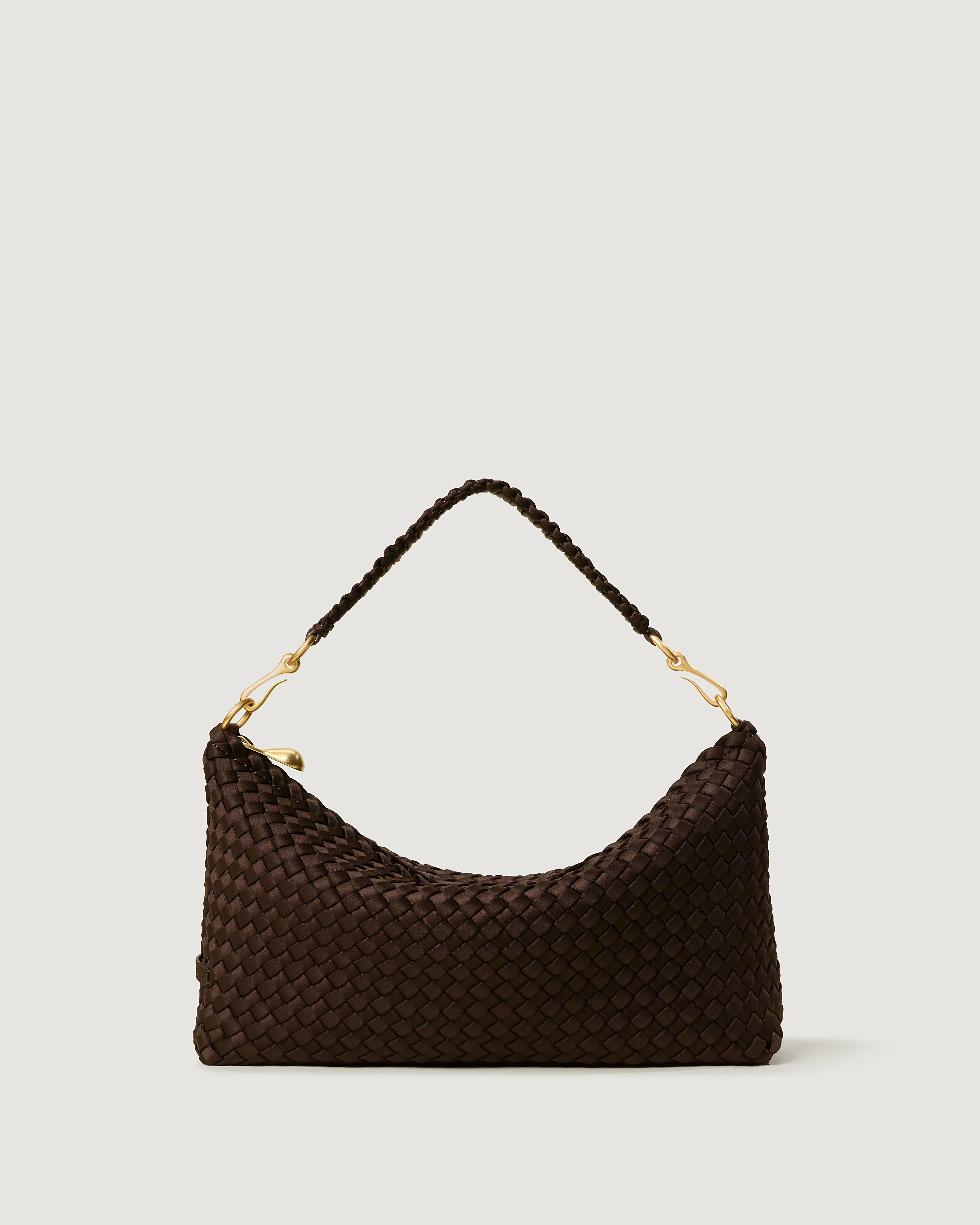 Porto Small Half-Moon Bag | Chocolate | Naghedi