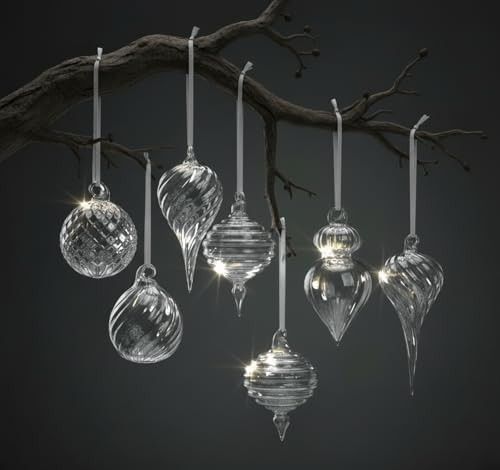 Hungdao 14 Pcs Vintage Christmas Ornaments Retro Glass Christmas Balls 1.57-3.94 inches with Hang... | Amazon (US)