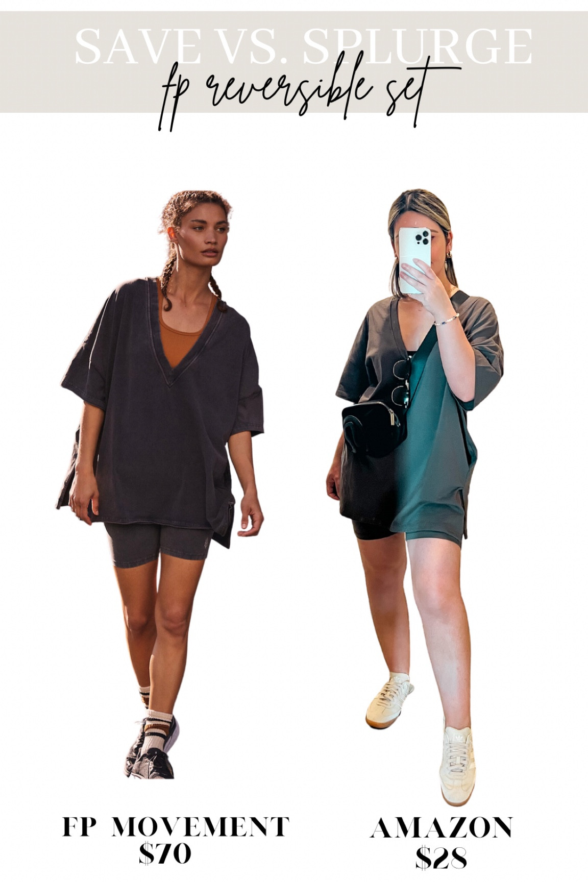 Save vs. Splurge!✨ 

#amazonfinds #amazondupes #amazonfpdupes #amazondeals #amazonmusthaves #fp #freepeopledupes #fphotshotssets #fprerevesibleset #outfits #outfitideas #amazonfashion #amazonstyle #amazonfavorites #styleideas #styletip #lookbook #lookforless #affordablefinds #fallstyle #fallfashion #casualstyle #weekendstyle #everydaystyle #offdutystyle #travelstyle #airportstyle #momstyle #petitestyle #errandrunningstyle #adidassamba #samba #adidassneakers #ootd #lululemon #beltbag #trendystyle #everywherebeltbag #fpmovementdupe #freepeoplefinds #freepeoplemovement #savevssplurge #saveorsplurge #primeday #primedeals 

#LTKxPrime #LTKstyletip #LTKfitness