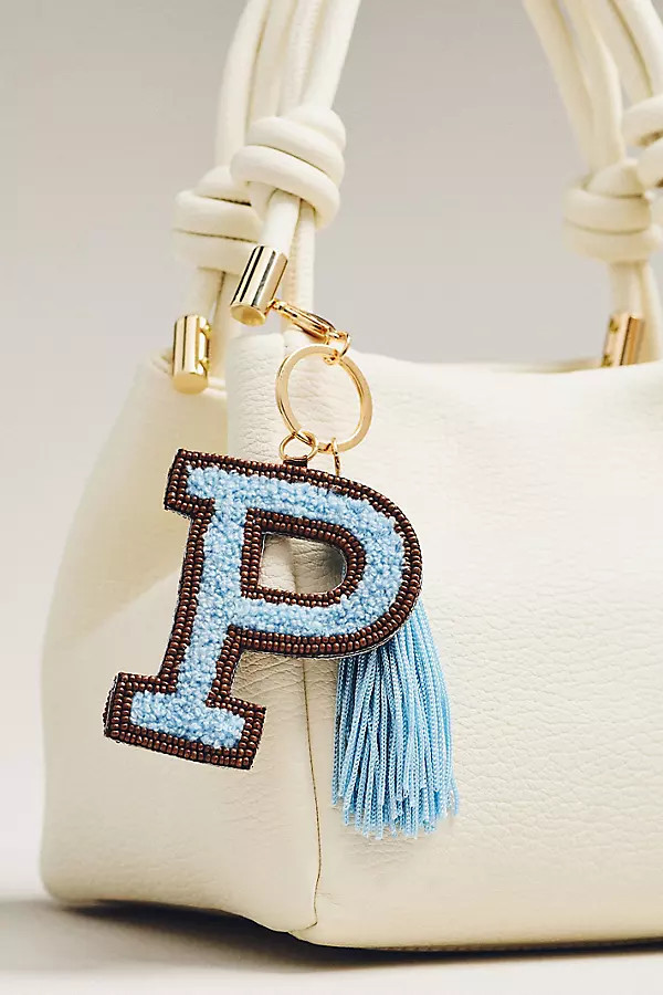 Varsity Monogram Bag Charm | Anthropologie (US)