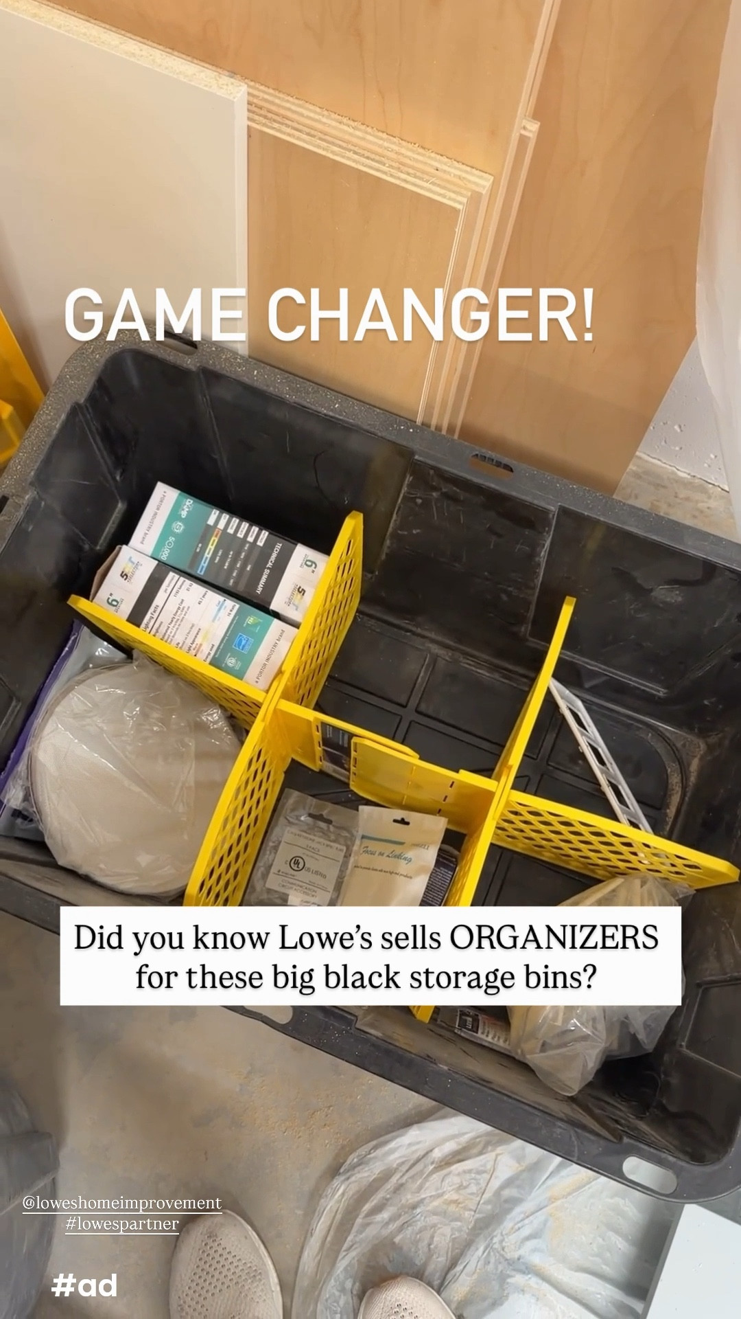 Organizing the dreaded garage! @loweshomeimprovement #lowespartner #ad