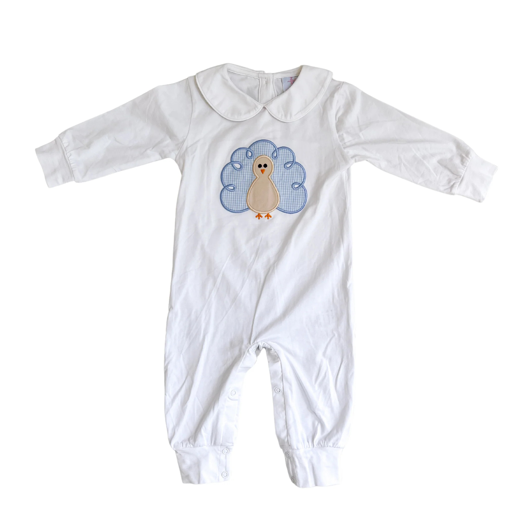 Tanner Turkey Applique Romper | Lillie & Lilah