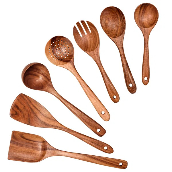 Wooden Kitchen Utensil Set (Set of 7) | Wayfair North America