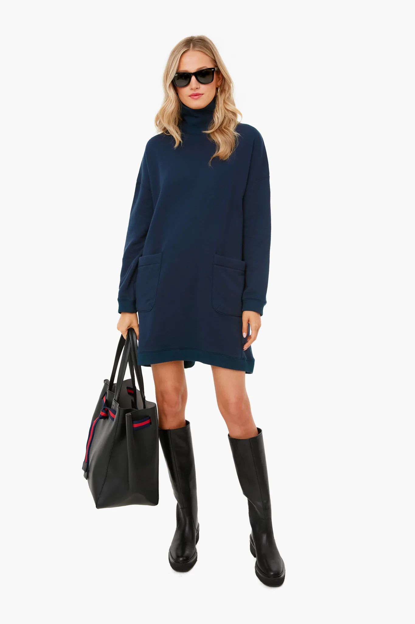 Navy Porter Dress | Tuckernuck (US)