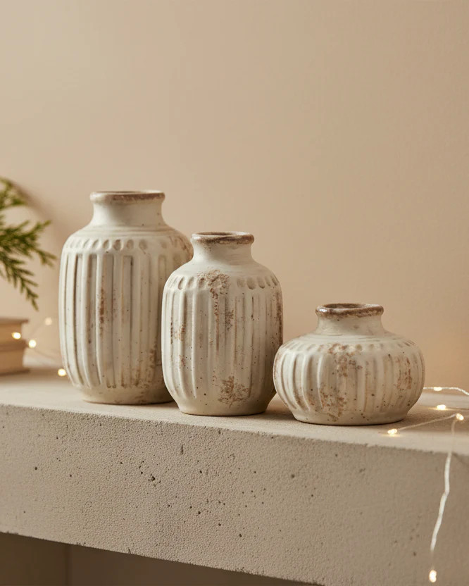 Weathered Ceramic Bud Vase | MJHome