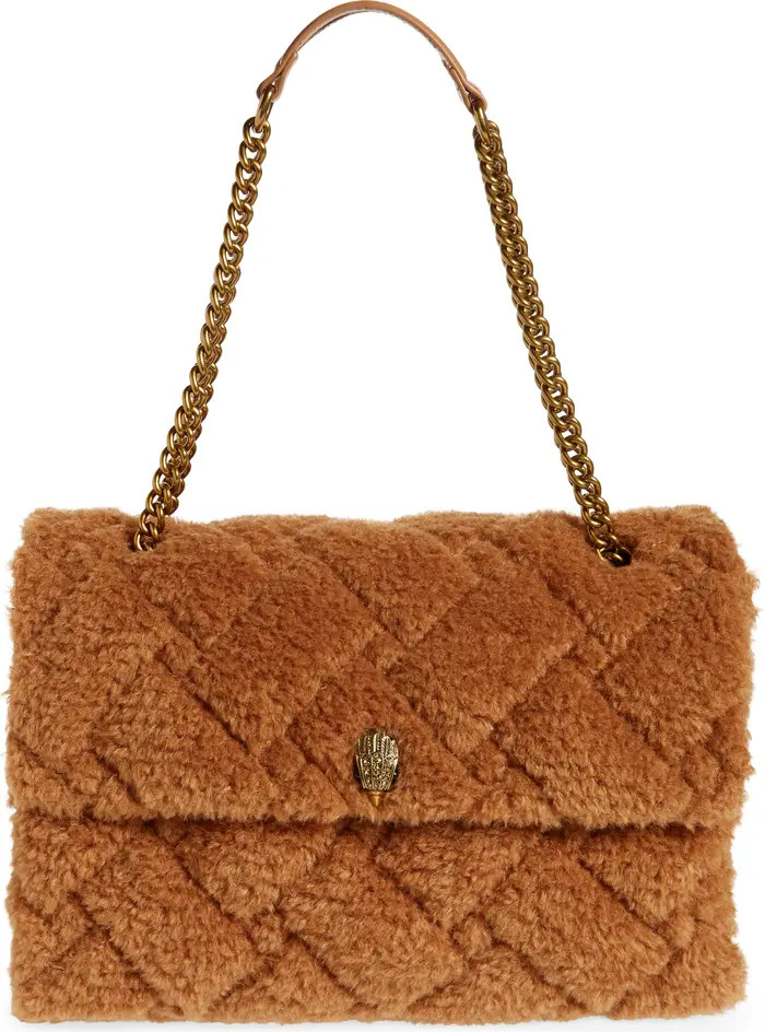 Kensington Soft XXL Shoulder Bag with Faux Fur Trim | Nordstrom