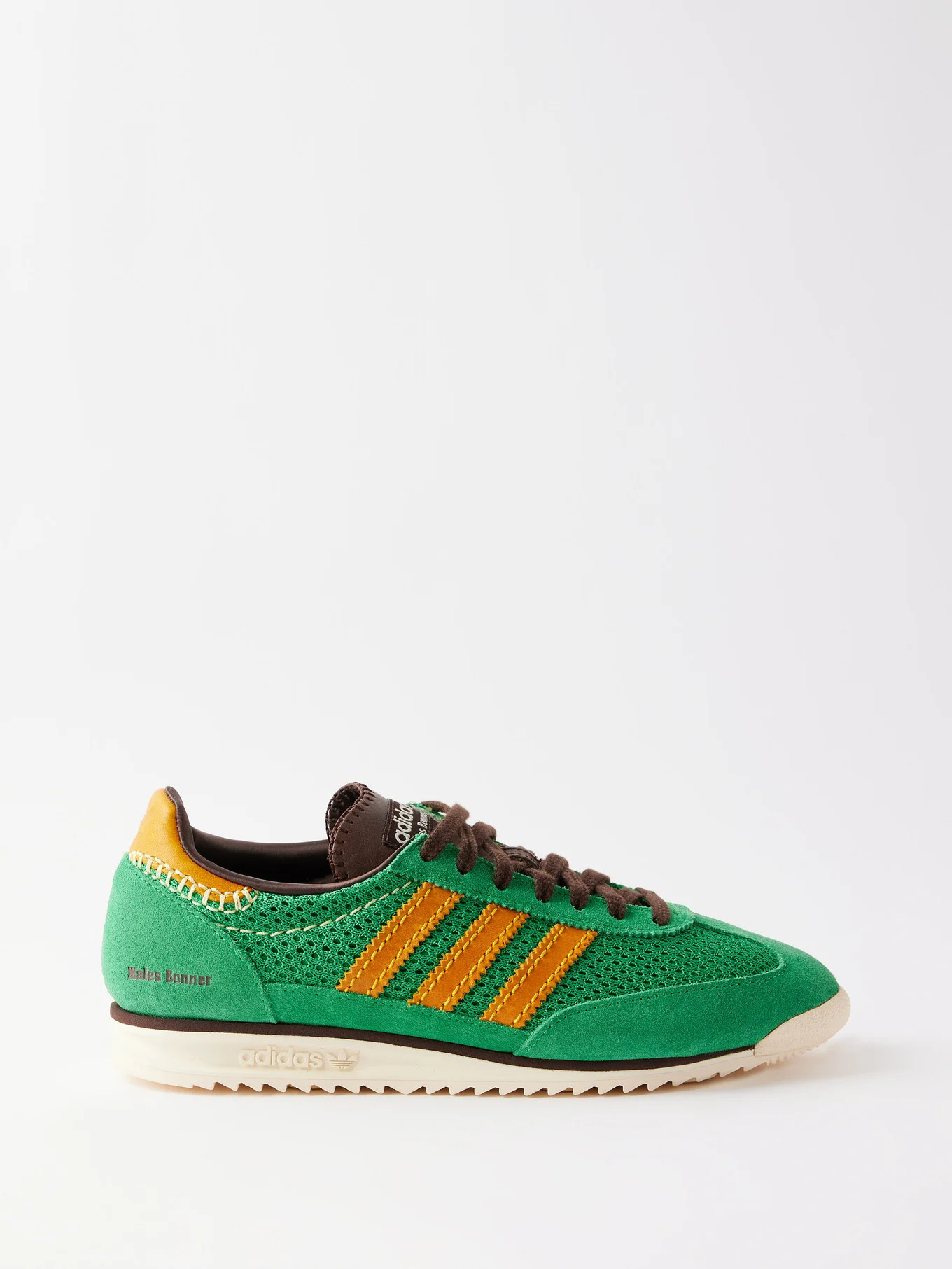 SL72 leather-trim knit trainers | Matches (UK)