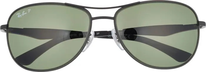 Ray-Ban 59mm Polarized Aviator Sunglasses | Nordstromrack | Nordstrom Rack