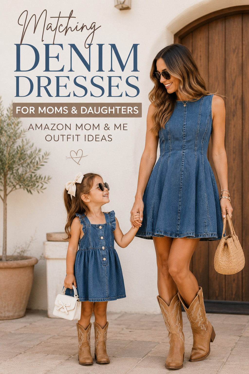 Denim never goes out of style. 🤍 I rounded up the cutest matching mom & daughter denim outfits from Amazon, including dresses, cowboy boots, purses, sunglasses, and accessories for the sweetest western-inspired look. Perfect for family photos, country concerts, vacations, birthdays, or everyday matching moments. Everything is linked below!

#LTKStyle #LTKFamily #MomStyle #MomAndMe #MatchingOutfits #DenimDress #WesternStyle #CowgirlStyle #AmazonFashion #AmazonFinds #FamilyStyle #SummerStyle
 

 #LTKmomlife #LTKBaby #LTKKids