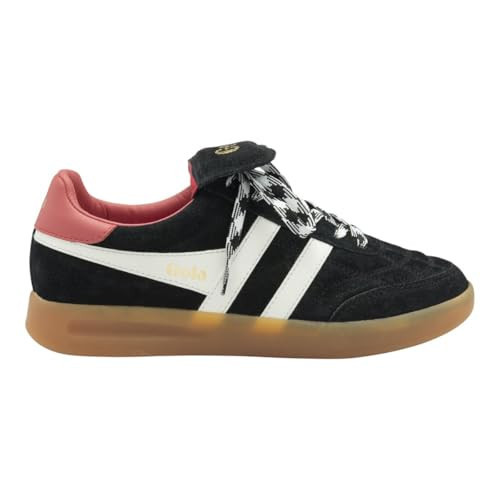Gola Women's Stadia '86 Sneaker, Black/Off White/Coral/Gum, 6.5 | Amazon (US)