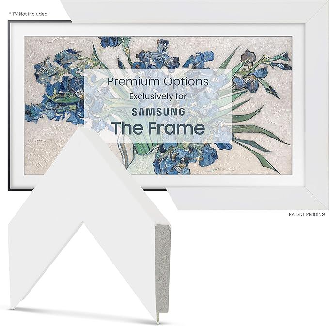 Deco TV Frames - Gloss White Smart Frame Compatible ONLY with Samsung The Frame TV (50", Fits 202... | Amazon (US)