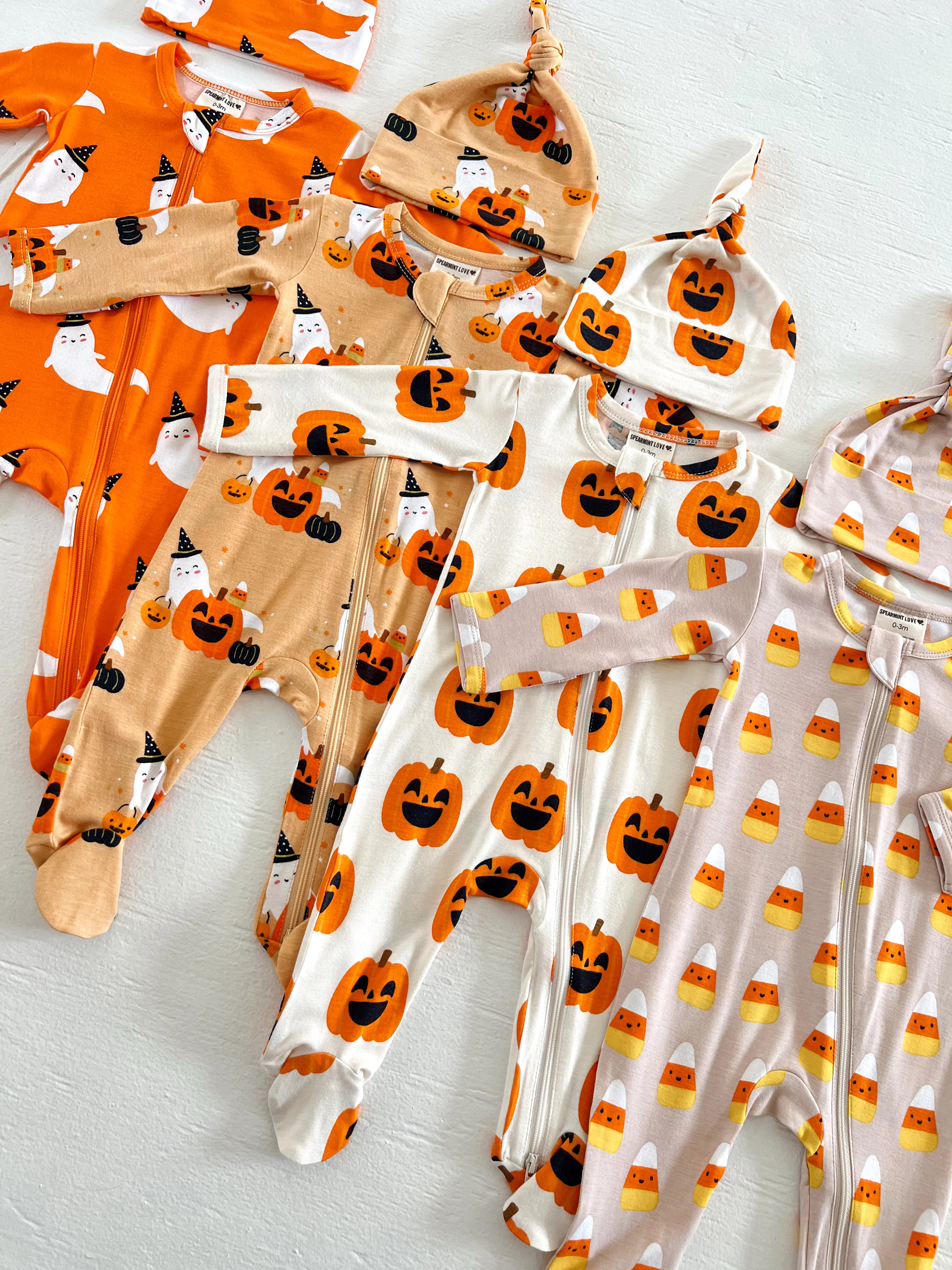2-Way Zip Footie, Halloween Cluster | SpearmintLOVE