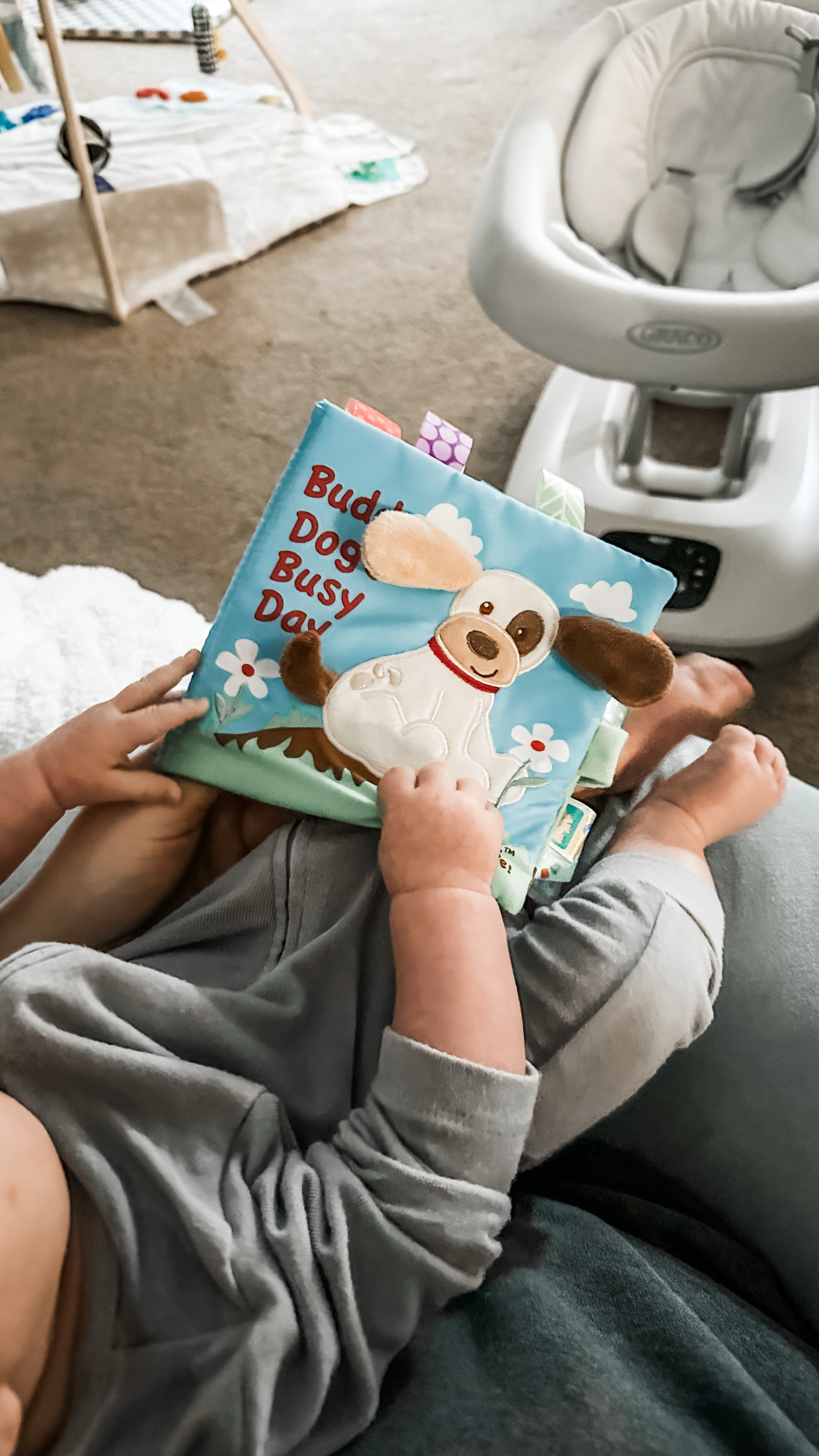 Our little guy has been loving these Taggies crinkle books especially in the morning after his bottle. I’ve linked up some of our favorite Taggies toys below as well as some on our wishlist 🥰 and some of his other favorite play things in his play corner. ⬇️

#LTKFamily #LTKBaby #LTKKids