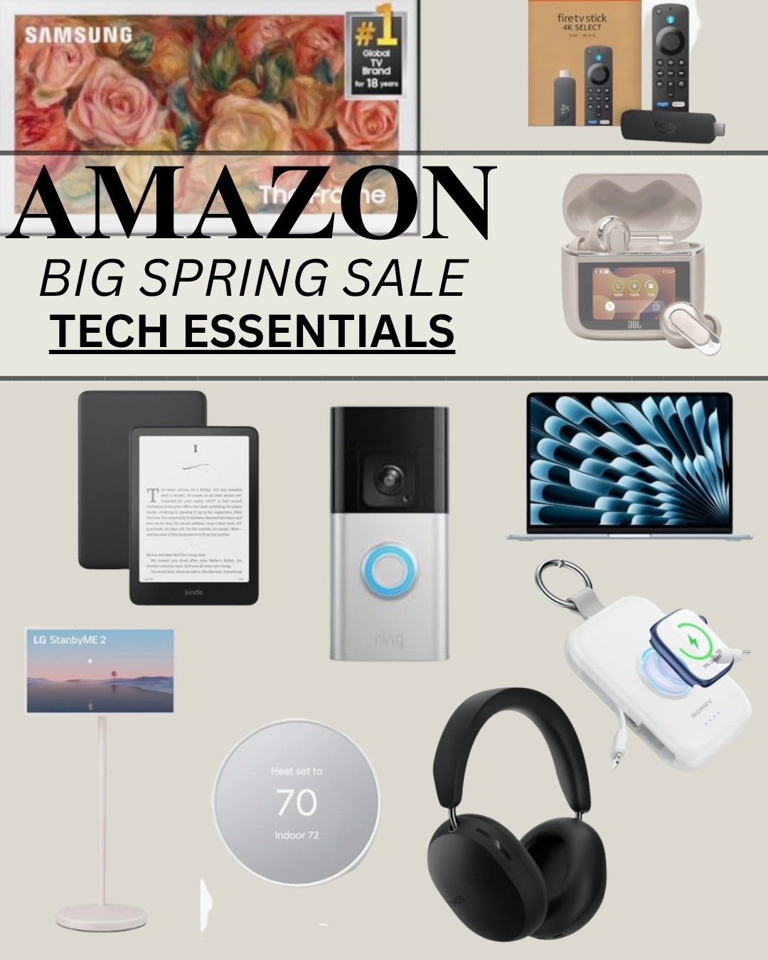 🔗Shop Here: https://amzn.to/4dhmY20
Tech essentials to enhance your home and entertainment experience. Discover the deals I recommend!

#LTKHome #LTKSeasonal #LTKSaleAlert