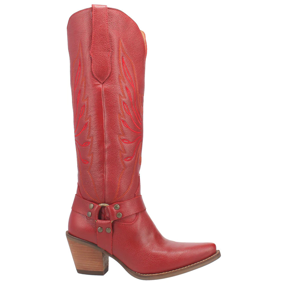 Shop Red Womens Dingo Heavens to Betsy Snip Toe Cowboy Boots | Shoebacca