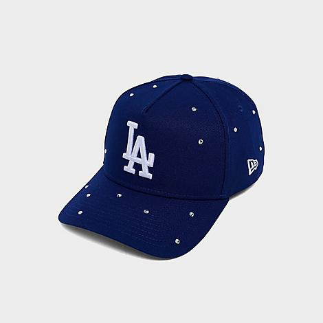 New Era Los Angeles Dodgers MLB Rhinestone 9FORTY A-Frame Snapback Hat in Royal/White | Finish Line (US)