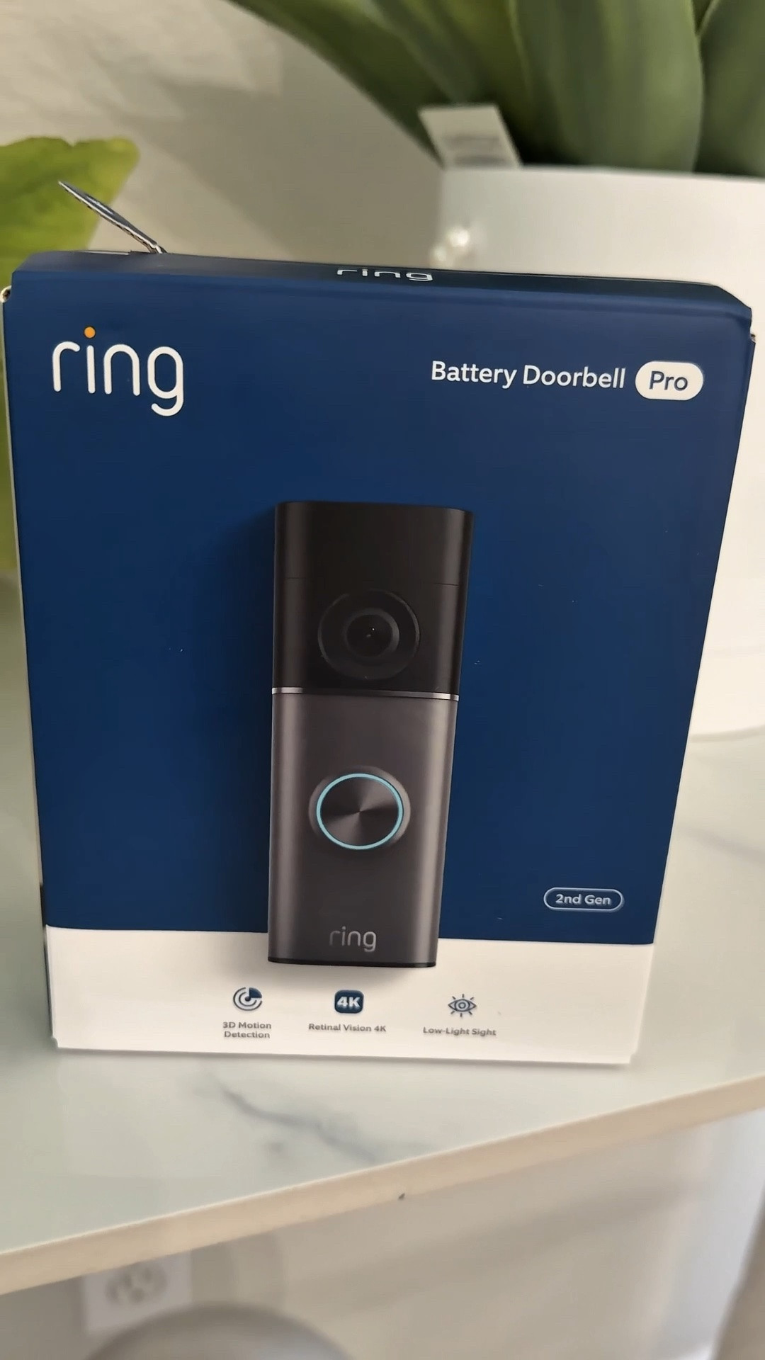 This Ring door bell looks very slick and modern from first touch, it has installation guide, usb charger. The quality of the recording is 4k, it can is much better quality then we had before and faces on camera has better clarity, the view now is ultra wide with is much better then we had so now it take more area in scope of view. What I like that you I can  set up my  preference the way it is useful for me, how often to get notifications and select tracking zone without unnecessary distractions and notifications.
The downside that it requires paid subscription if you want to see history of the records, review, save if you missed it . But without paid plan you can see live view, two way live talk. 
The installation takes very fast from putting on the wall and actual setup. Everything is easy and straightforward just follow instructions on the phone application after QR code is scanned. To have this security Ring door bell is very important to our family and we can get all notifications on the phone and even on my smart refrigerator which also can view who is behind my door on big screen. @lowes #doorbell #ring

#LTKU #LTKHome