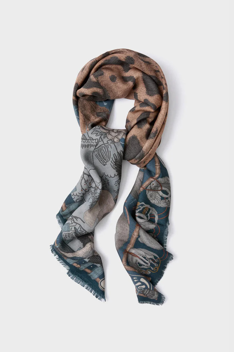 The Lunar Leopard Winter Large 135 cm Scarf | Tuckernuck (US)