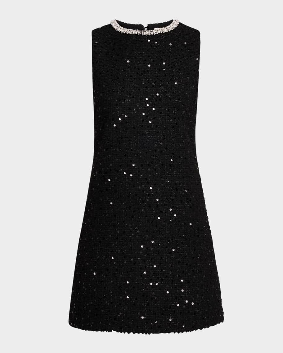 Alice + Olivia Coley Embellished Slim-Fit Mini Dress | Neiman Marcus