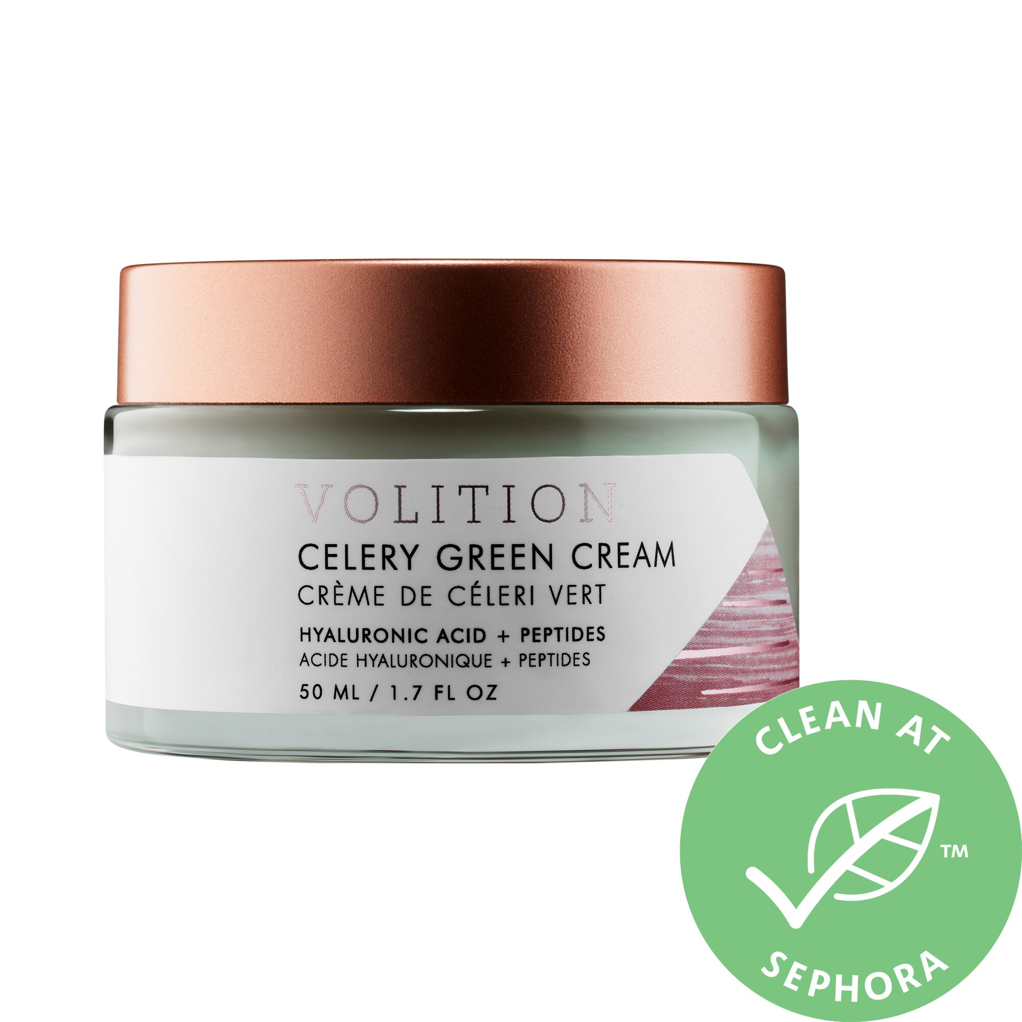 Volition Beauty Celery Green Cream with Hyaluronic Acid + Peptides 1.7 oz/ 50mL | Sephora (US)