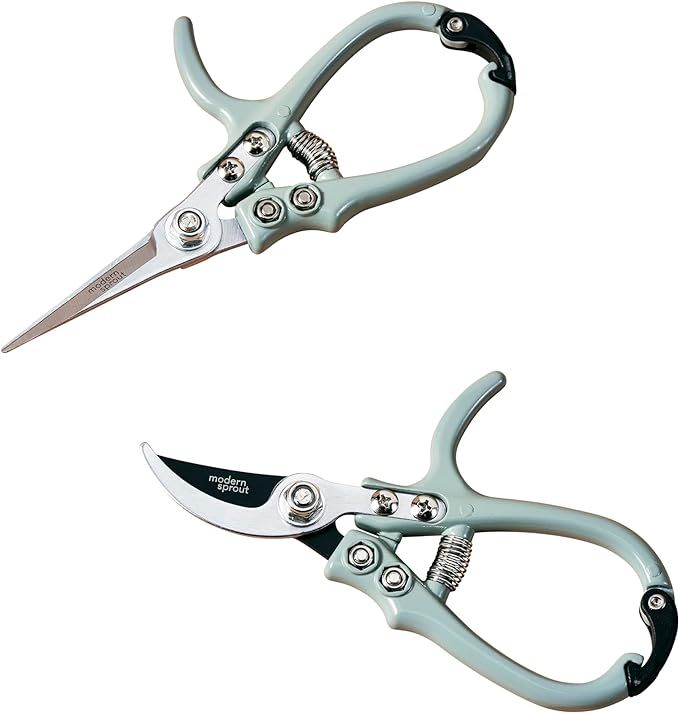 Modern Sprout Gardening Shears & Pruners 2-pack, Lightweight, Durable, Green, One Size | Amazon (US)