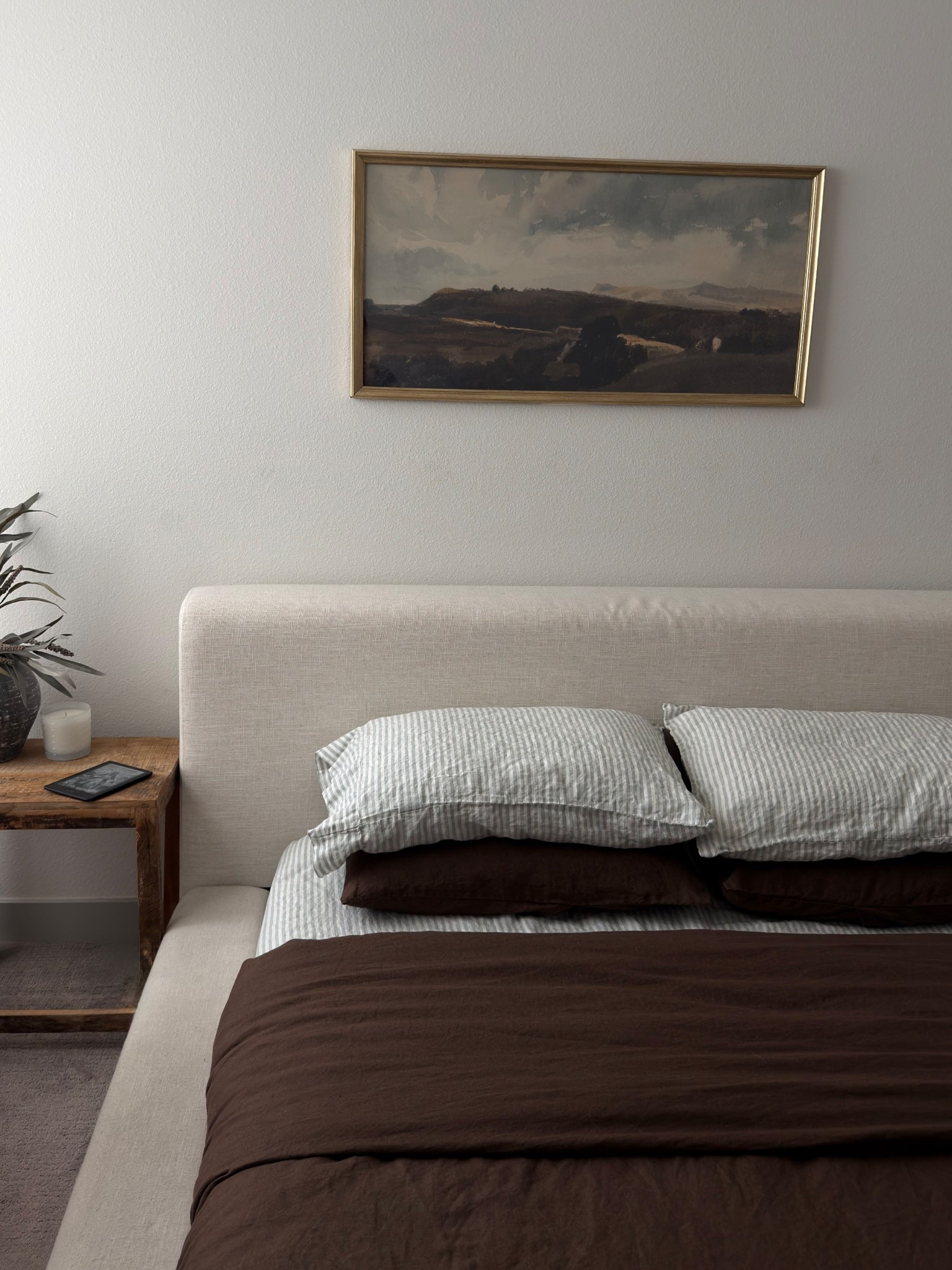 linen bedding for the summer🤎