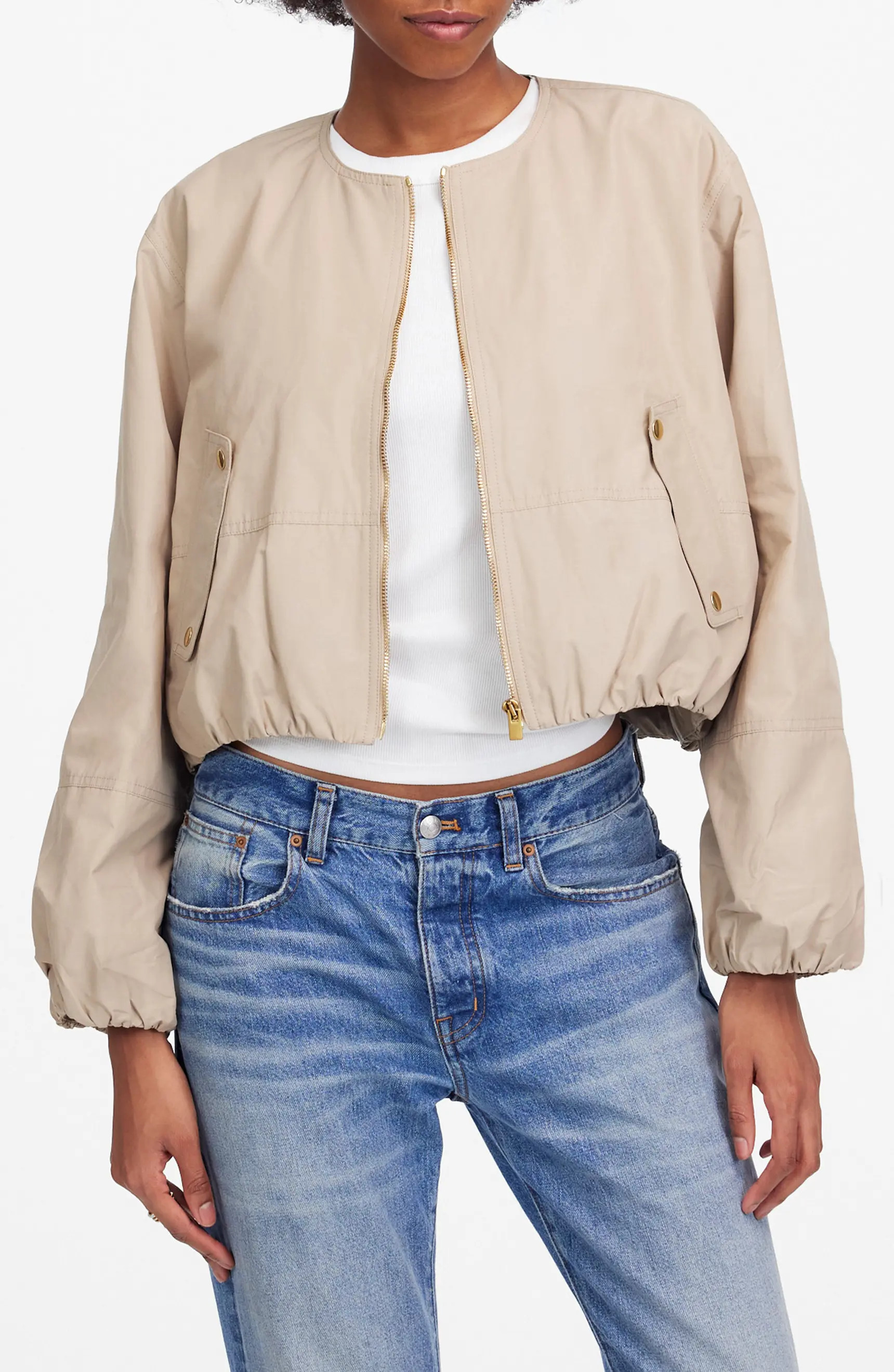 Bubble Sleeve Bomber Jacket | Nordstrom