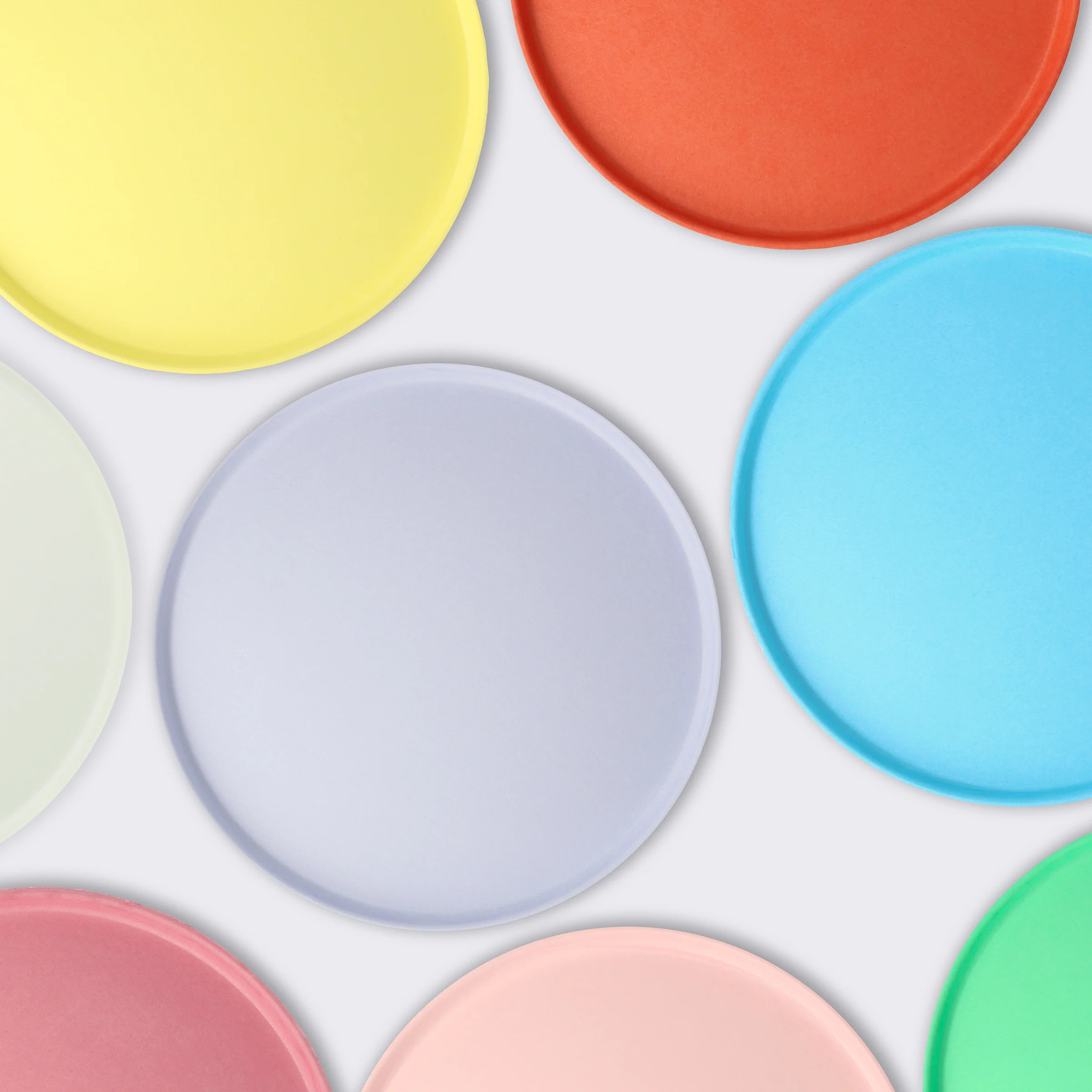 Large Bright Mix Compostable Plates (x 8) | Meri Meri