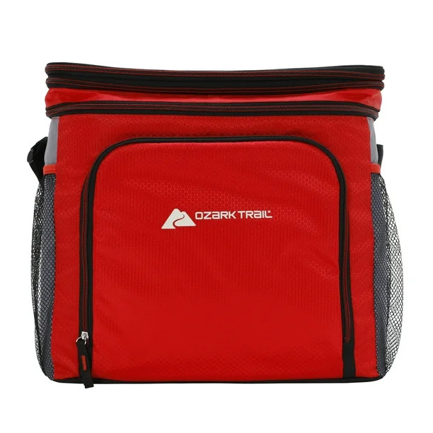 Ozark Trail 24-Can Soft-Sided Cooler, Red | Walmart (US)